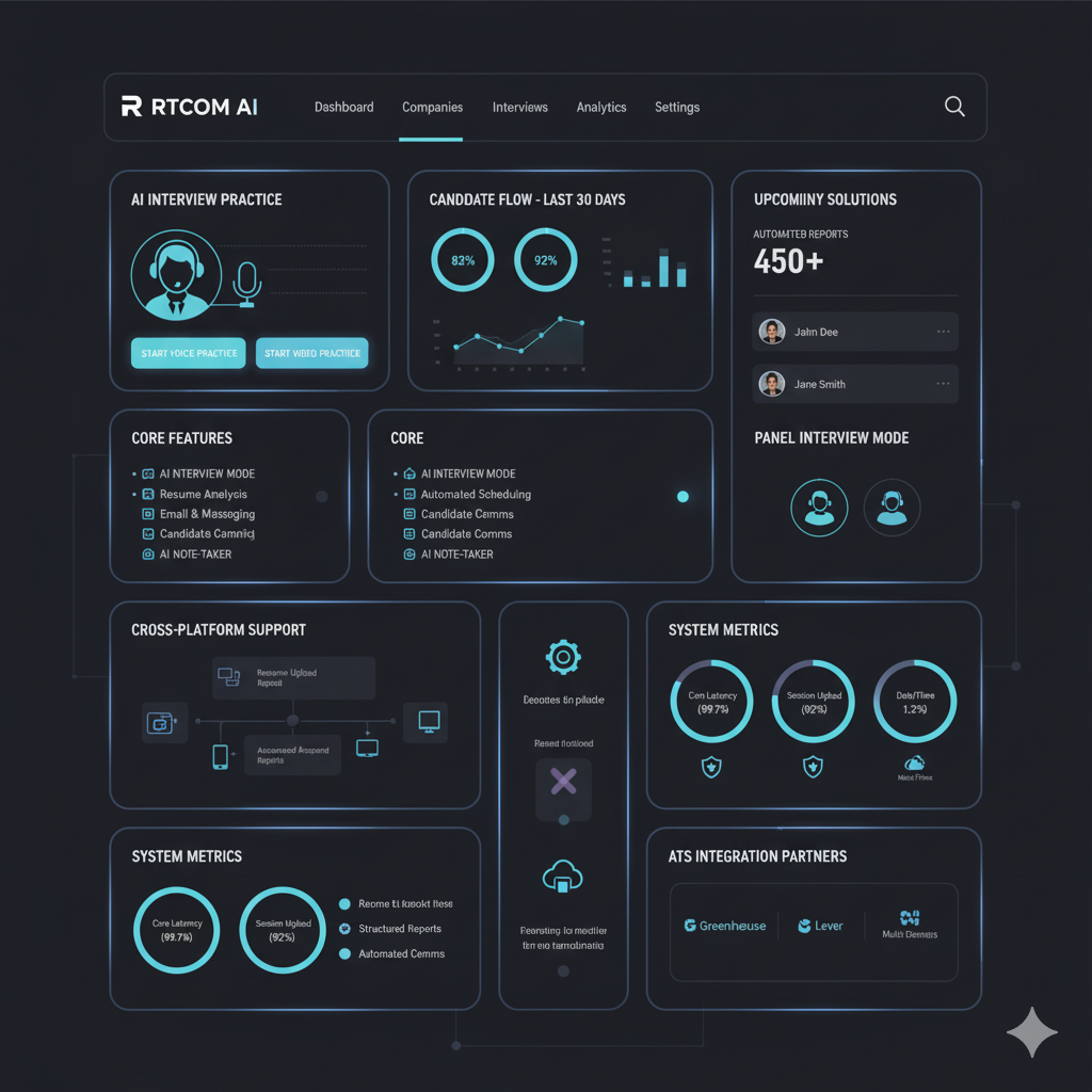 AI Interview Platform Dashboard - Analytics and Performance Insights